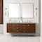 James Martin Vanities Amberly 72in Double Vanity, Mid-Century Walnut w/ 3 CM Eternal Jasmine Pearl Top 670-V72-WLT-3EJP - alternate 2